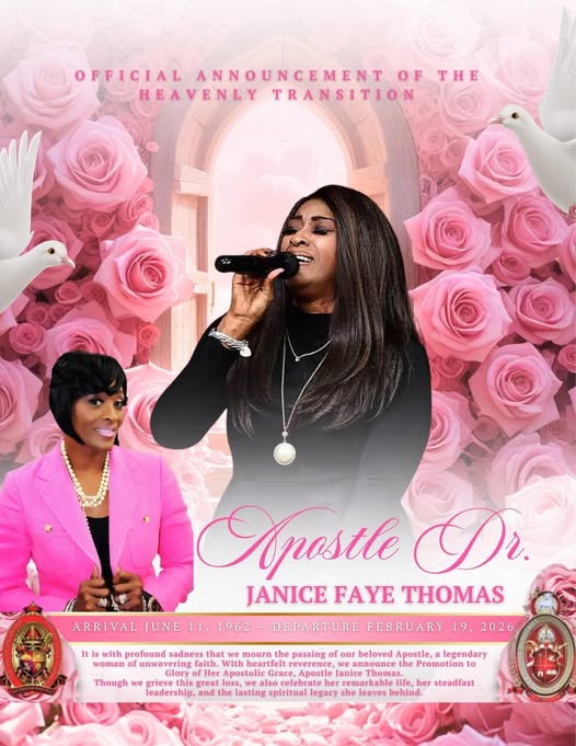 Read more about the article Apostle Janice F. Thomas Obituary,Durham, NC Death, Senior Pastor&Founder at His Kingdom Ministries Has Passed Away